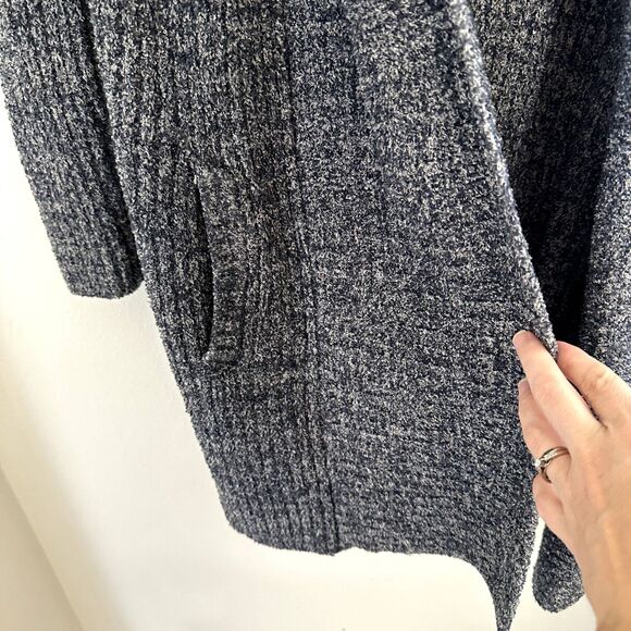 Barefoot Dreams CozyChic Lite Montecito Cardigan in Indigo Stone - Picture 4 of 7